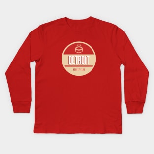 Detroit hockey club Kids Long Sleeve T-Shirt